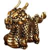 ABOOFAN Chinese Feng Shui Water Dragon Statue Brass Dragon Figurine Mini Dragon Zodiac Figurine Paperweight 2024 Year Dragon Gift for Luck and