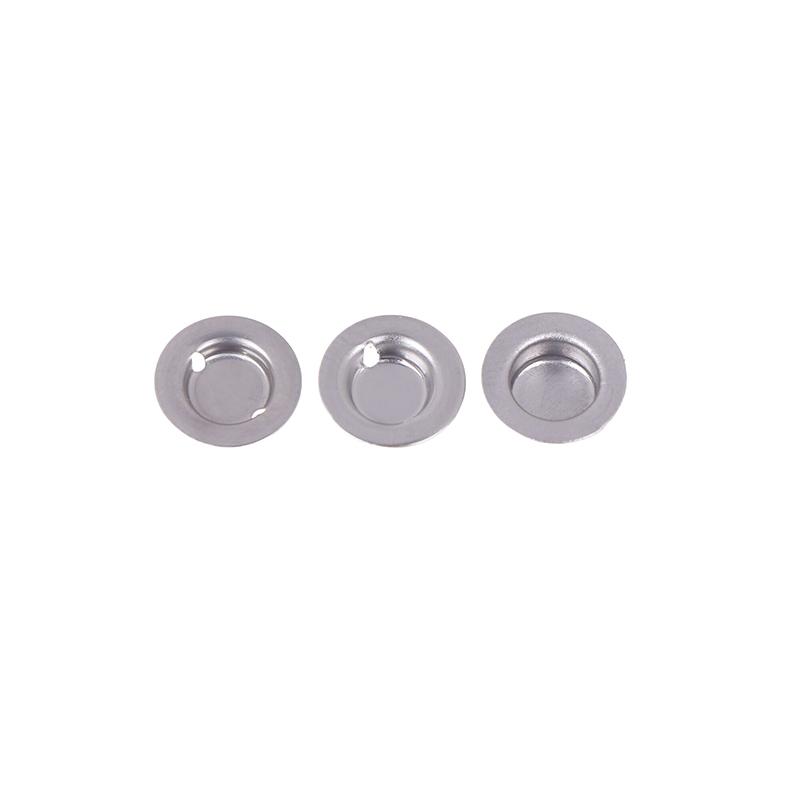 100pcs/lot 18650 Battery Flat Head To Change The Tip Cap 18650 Lithium Battery Positive Spot Welding Tip Cap Battery Accessories