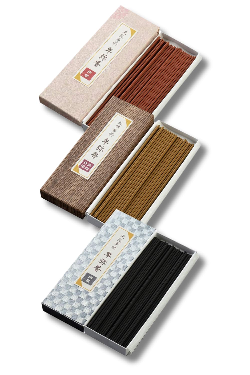 

Himiko Incense [Supervised by an Aromatherapist] Trial Incense Set of 3, 20g Each, Ito Premium Sandalwood, Deodorizing, Made in Japan with 100%