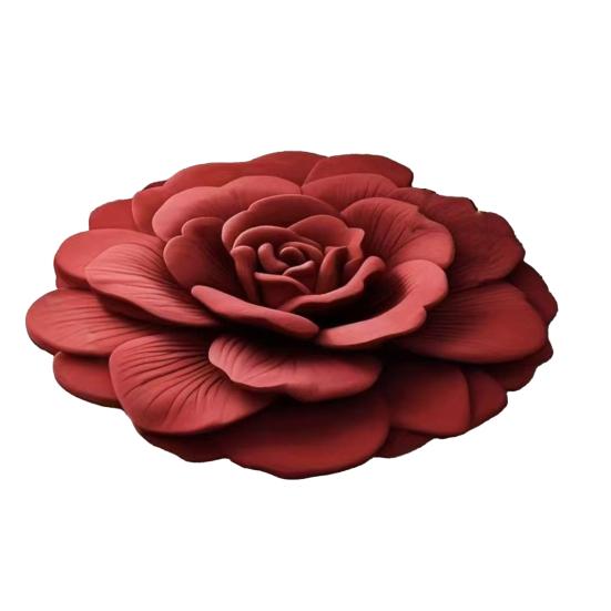 

Коврик для пола 3D цветочный дизайн нескользящая основа придверный коврик гостиная спальня ванная комната кухня впитывающий коврик 60cm кирпич красный