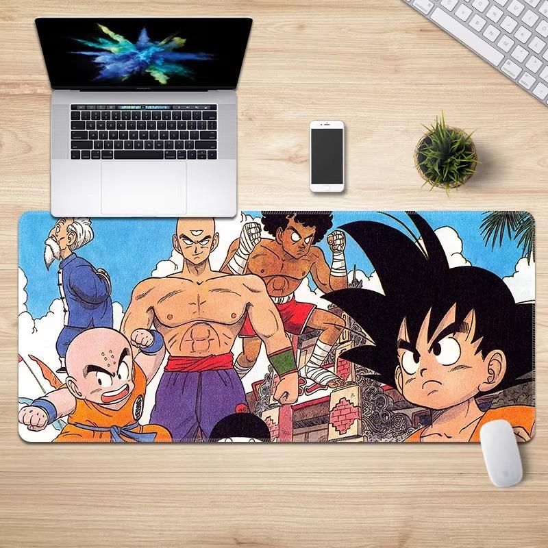 New High Definition Animation Mouse Pad Dragon Ball Sustainzed Edge Lock E-sports Keyboard Pad Desk Pad Extra Long Wrist Guard Anti-skid Keyboard Pad