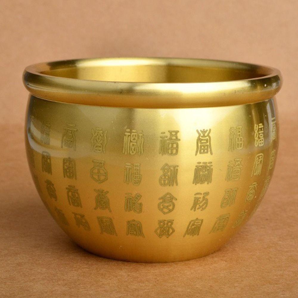 1Pcs Small Mini Baifu Rice Cylinder Wealth Attracting Baifu Jar Cup  Home Decoration Accessories