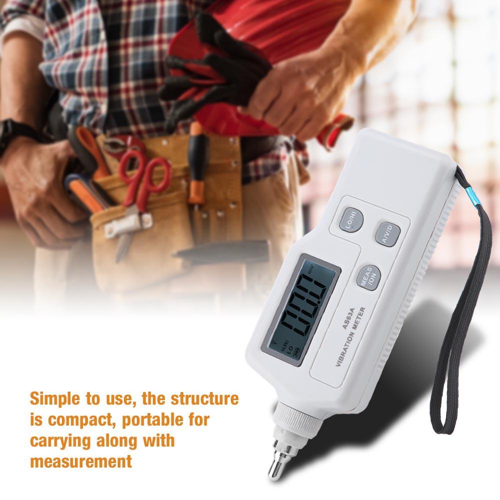 SMART SENSOR AS63A LCD Display Digital Vibration Meter Vibration Analyzer
