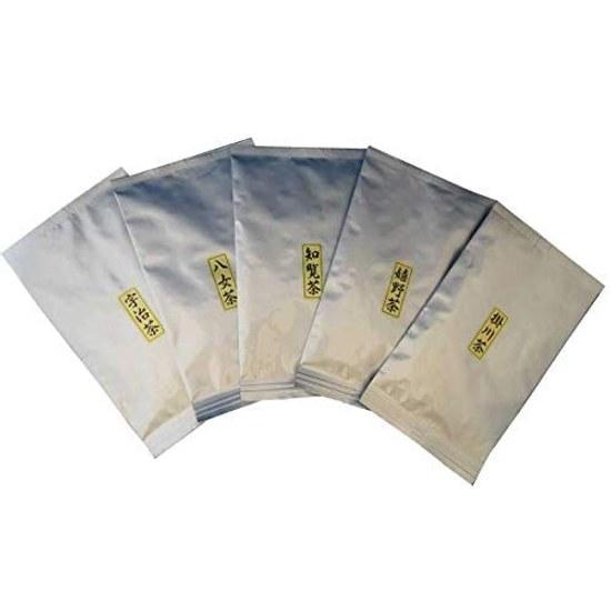 Okadaen Tea Japanese Leaf Tasting Comparison Set Uji Yame Chiran Ureshino Kakegawa 5 varieties 30g each