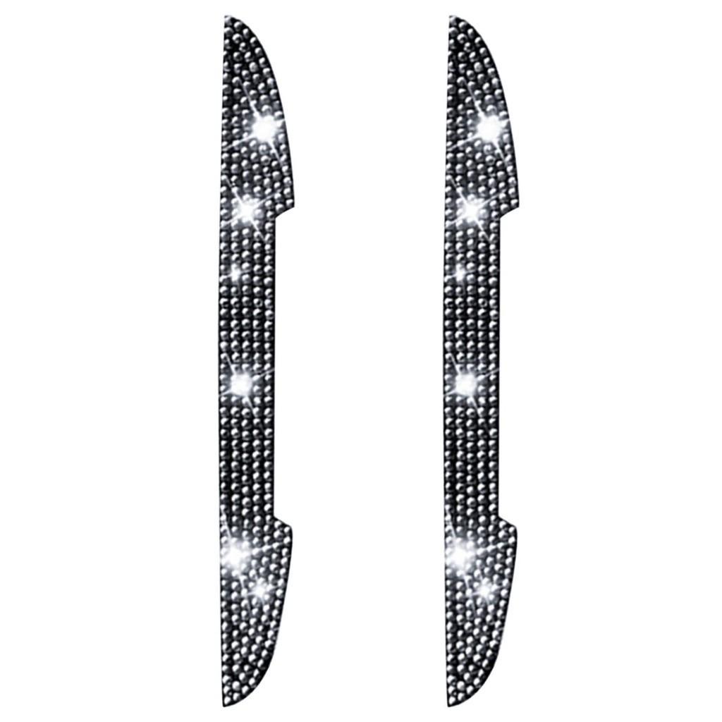 

Car Door 2pcs Edge Protector With Sparkling Rhinestones Design Universal Fit StyleA