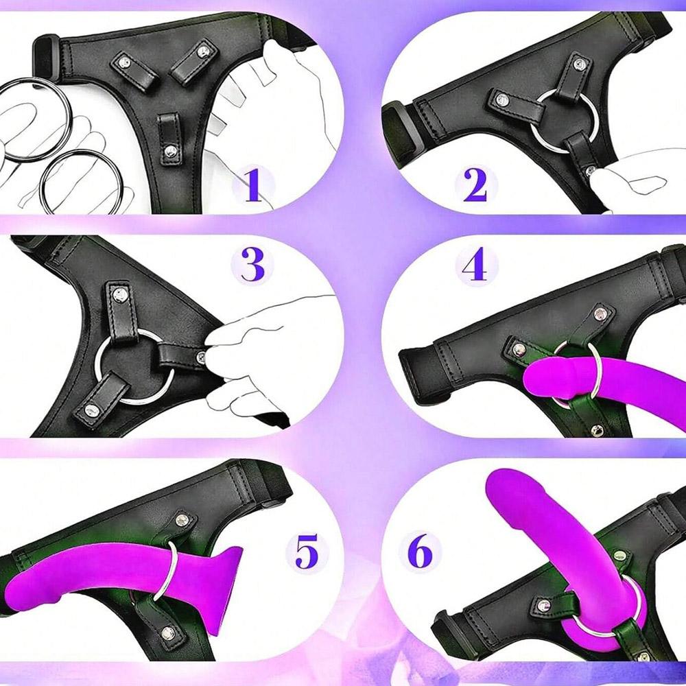 Wearable Sex Harness, Removable Dildo, Realistic Penis for Female Masturbation SM Adult Sex Toys for Female Couples Lesbian