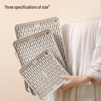 Double-Layer Kitchen Draining Tray - Tea Cup & Chopsticks Holder 