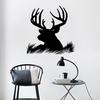 Deer Head Animal Home Removable Waterproof Decorative Stickers