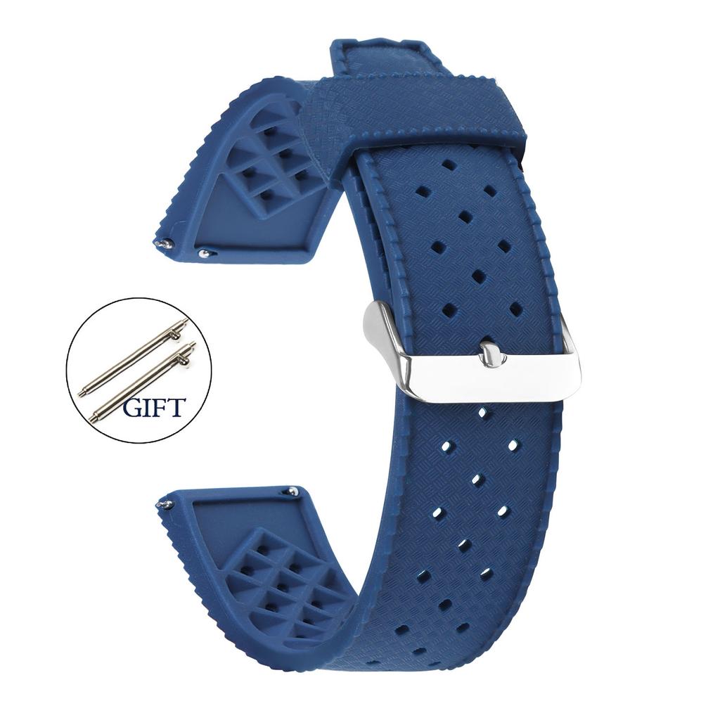Tropical Silicone Strap Quick Release Watch Band 18mm 20mm 22mm TPU Tropic Strap Smart Watch Strap for Oris Seiko Citizen