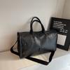 Large Capacity Handbag Short Distance Travel Bag PU Women's Fitness Luggage Bag