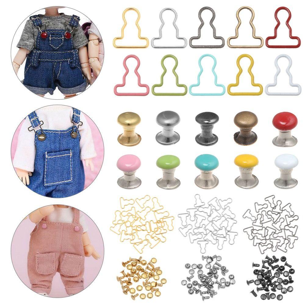 Sewing Accessory Gourd Style Trousers Bags Accessories Doll Belt Buttons Dolls Buckles Metal Buckle
