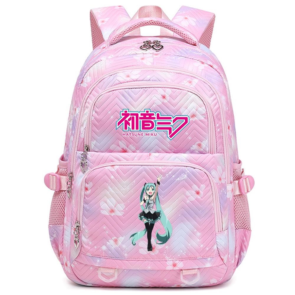 Anime Hatsune Miku Printed School Backpack Student Teenager Bookbag for Boy Girl Women Large Capacity Waterproof Backpack Travel Mochila Escolar