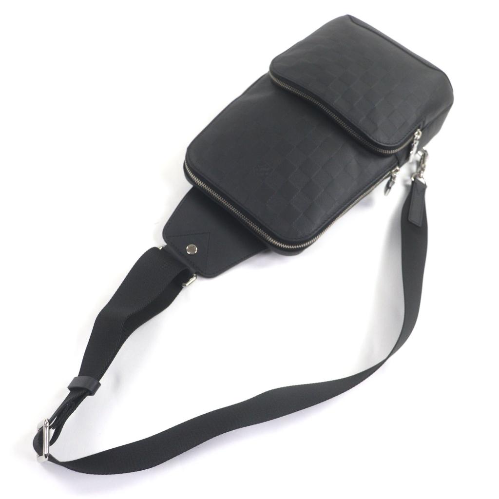Pristine LOUIS VUITTON Sling Bag Damier Infini Avenue Sling Bag Leather N41720 Used