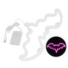 Halloween Pink Bat Light USB Or Battery Operation Bat Neon Sign with 2 Hanging Holes for Bedroom Living Room Bar Party