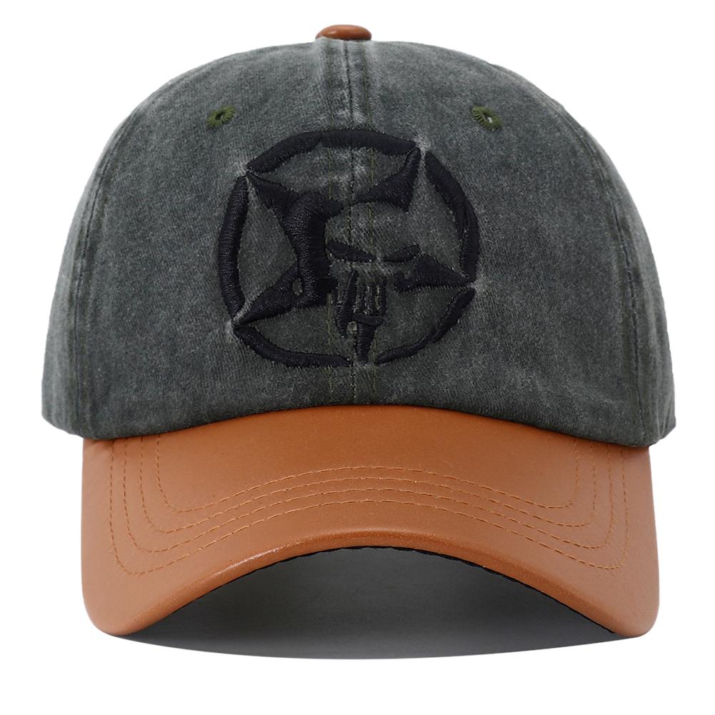 

New Unisex Hip Hop Skull Embroidery Baseball Hats For Women Men Snapback Retro Adjustable Breathable Sunshade Peaked Caps Adjustable