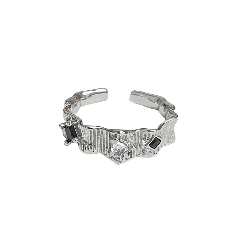 Light Luxury, High-End Sense, Personality, Niche Design, Simple Opening Ring, Cold Wind Ring, Female Index Finger Ring