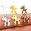 20Pcs 3 Color 11X15Mm New Product Alloy Double Sided 3D Pony Charms For Jewelry Making Diy Handmade Small Animal Pendant