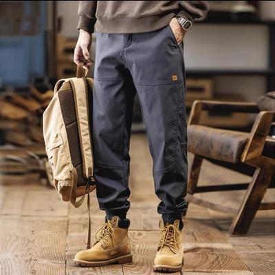 American Retro Overalls Men Autumn Winter Loose Harem Leggings Versatile Casual Fashion Trousers