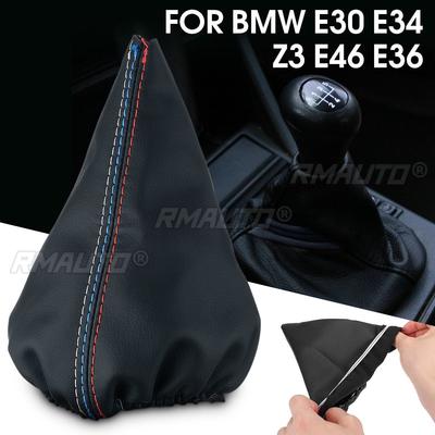 Schaltknaufmanschette Schalthebelmanschette PU-Leder für BMW E30 E34 Z3 E46 E36