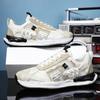 Men's shoes 2025 spring new mesh thick-soled heightened wear-resistant running dad non-slip men's breathable sports trendy shoes