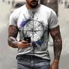 New Hot Sell Men's T-Shirt 3D Vintage Print T Shirts Summer Round Neck Cool Oversize Muscle Streetwear Clothing T Shirt Tops