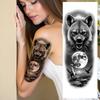 3pz Tatuaggio Temporaneo Tatuaggio Aquila Tatuaggi Temporanei Realistici Tatuaggio Lupo Impermeabile Lunga Durata Adesivi per il Corpo per Braccio Maschile