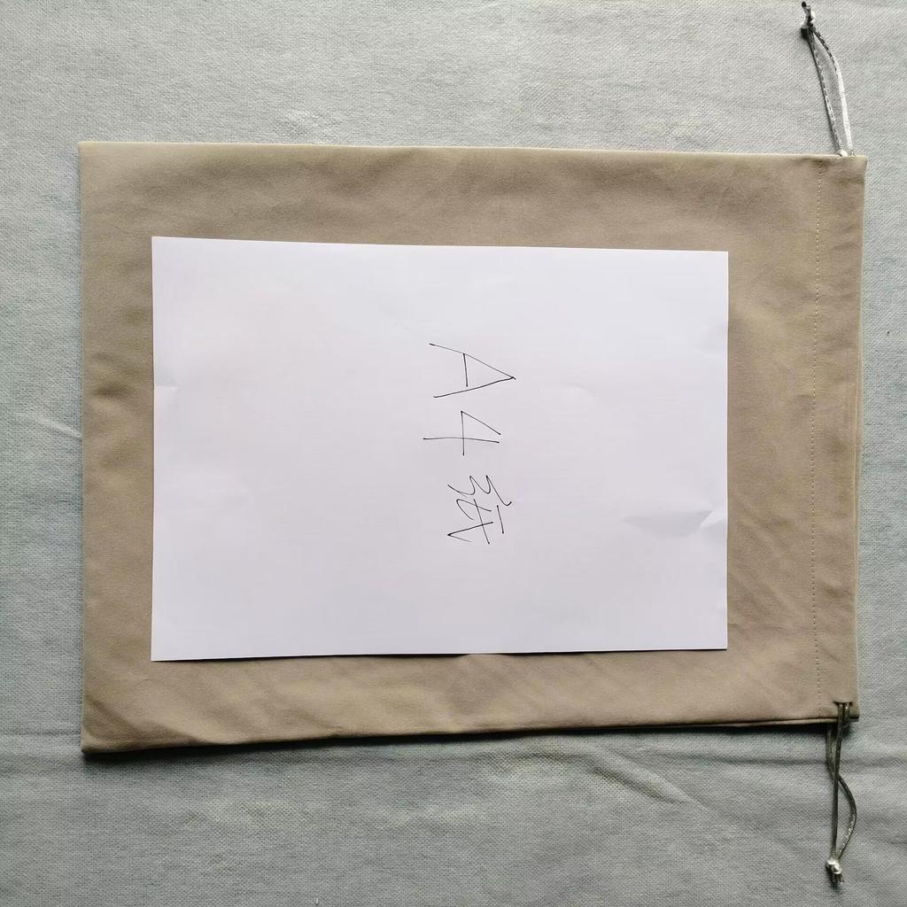 30x40CM Grauer Samt Kordelzug Staubdichter Aufbewahrungsbeutel - Anpassbarer Glücksbeutel
