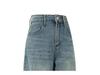 Retro Blue High-Waisted Cropped Harem Jeans for Women