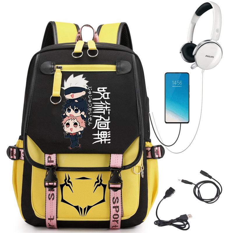 Popular Riman Peripheral Backpack Youth Student School Bag Usb Large Capacity Student Computer Bag