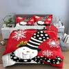 Snowman with Polka Dot Hat Bedding Duvet Cover Set Duvet Cover Pillowcases  (1*Duvet Cover 2*Pillowcases, Without Duvet Insert)