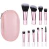 10 Stück Mini Reise-Make-up-Pinselset mit Tasche Rosa Tragbare Reise-Make-up-Pinsel Make-up-Pinsel für Mädchen-Kits und Frauen-Pinsel