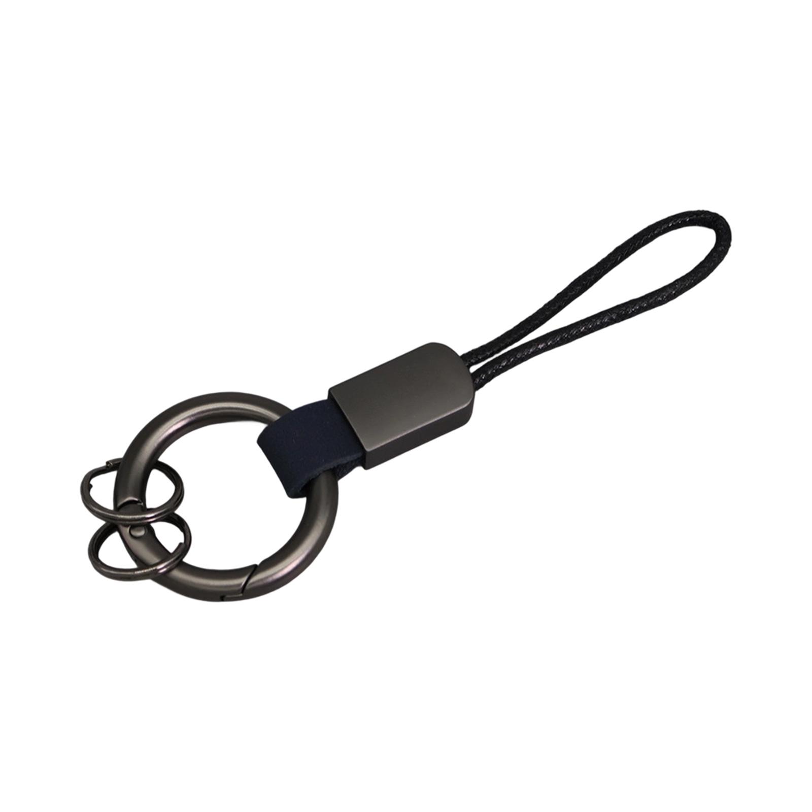 

Simulated Leather Keychain With Finger Ring And Adjustable Wrist Strap Trendy Key Holder For Car Keys Organization 28