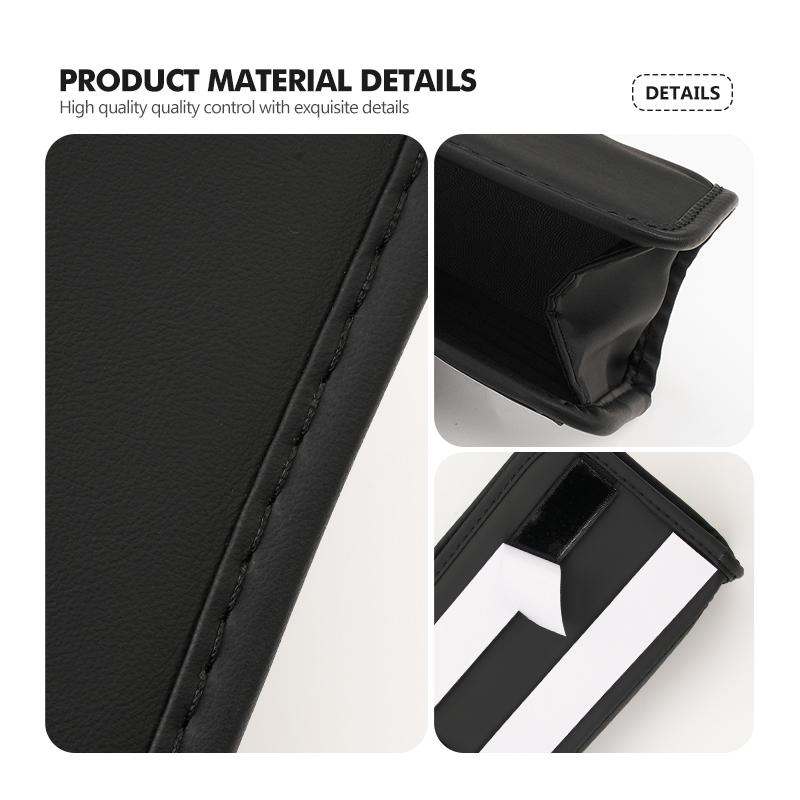 Valve Stems Caps Car Leather Bag Portable Auto Storage Organizer Trash Bin For Volkswagen VW Golf 4 5 6 7 Polo Jetta Sagitar Mag zd5