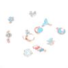 100Pcs Different Styles Mix Size Color Alloy Metal Drop Oil Charms Gold Pendant