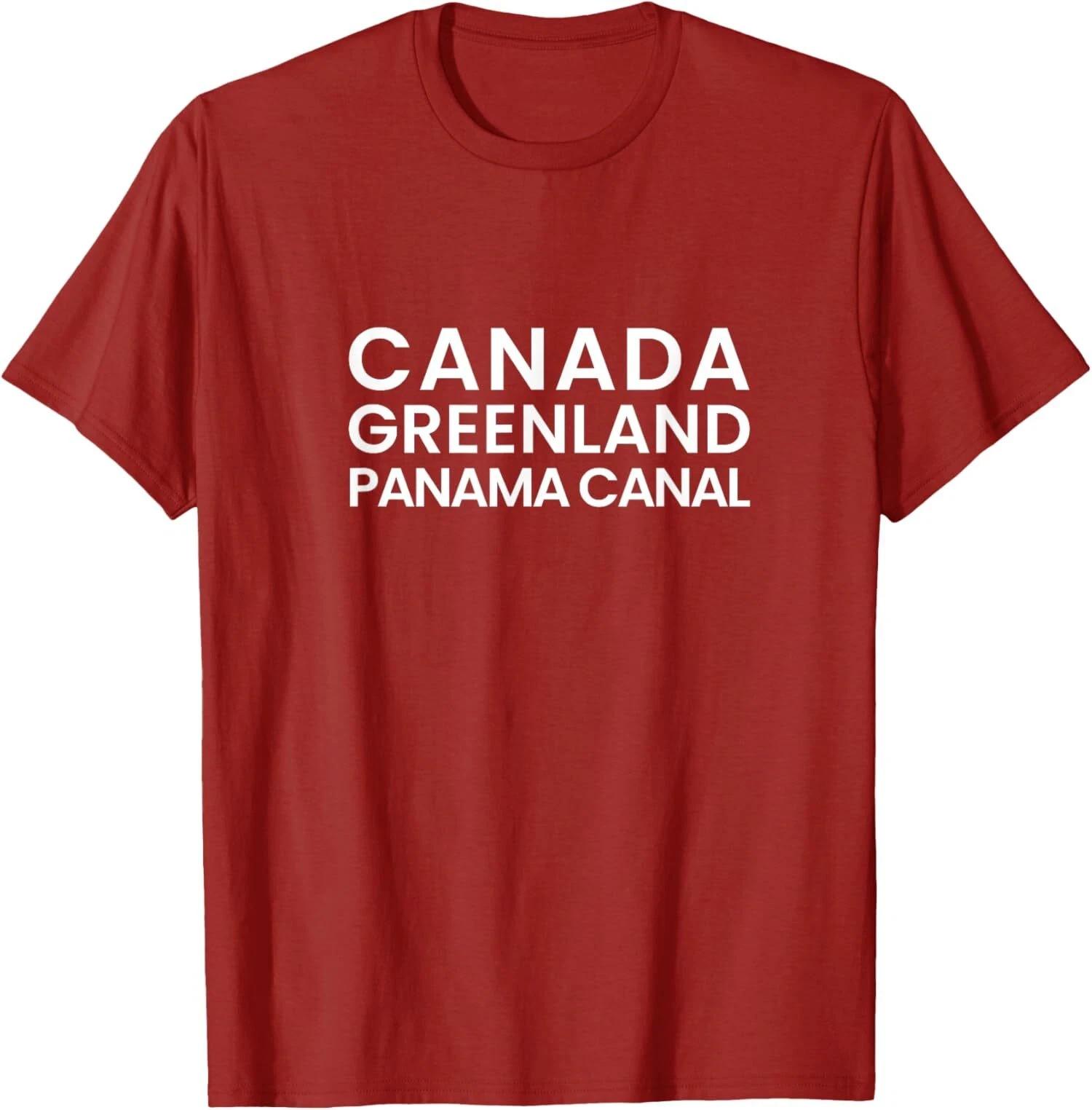 Canada Greenland Panama Canal American Trump Nice Unisex T-Shirt XXL