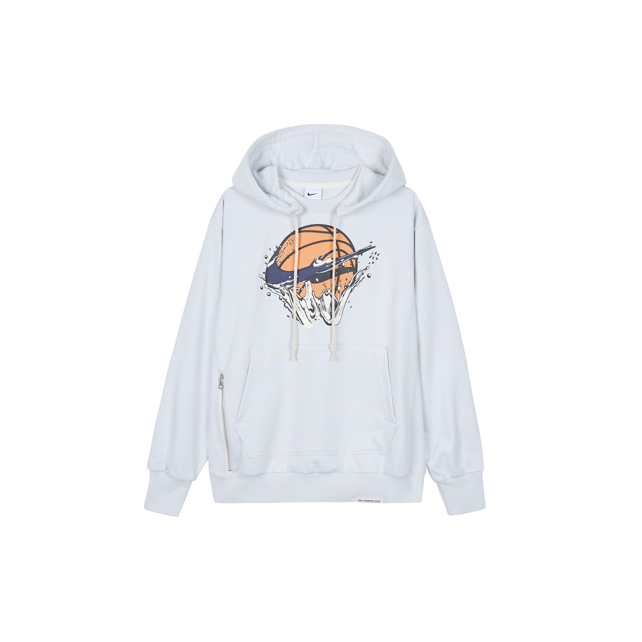 Nike Dri-FIT Standard Issue Basketball Hoodie  Grey  Men s FB7138-025 XXL