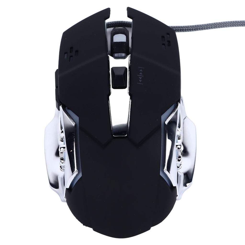 Wired Mouse Black High Sensitivity Ergonomic Design Quiet Stable Gaming Mouse for Computers Gaming Devices
