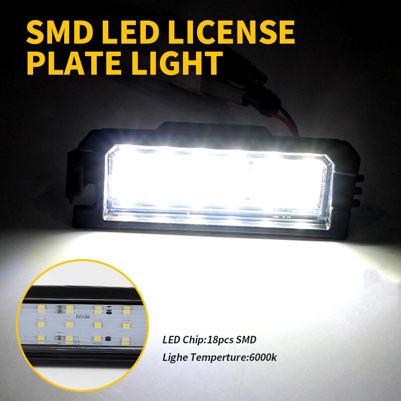 2 Stück 12V LED Kennzeichenleuchten Canbus für Hyundai Venue 20-23 Elantra GT 18-20 i30 16-24 Sonata 18-23 Veloster N 19-22