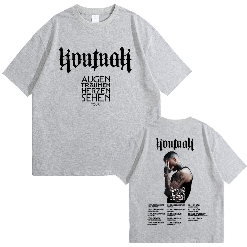 Rapper Kontra K Augen Traumen Herzen Sehen Tour Tshirts Men Women Hip Hop Fashion Pop Music T Shirts Male Oversized Streetwear