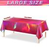 Color Changing Aluminum Film Tablecloth Disposable Water Resistant Stains Resistant For Instants Party Setups And Decoration
