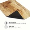 1Pcs Rubber Drying Mat With Wood Grain Print For Coffee Shop Restaurant Kitchen Carpet Tableware Durable Diatom Mud Table Mat Pet Mat Coffeeware