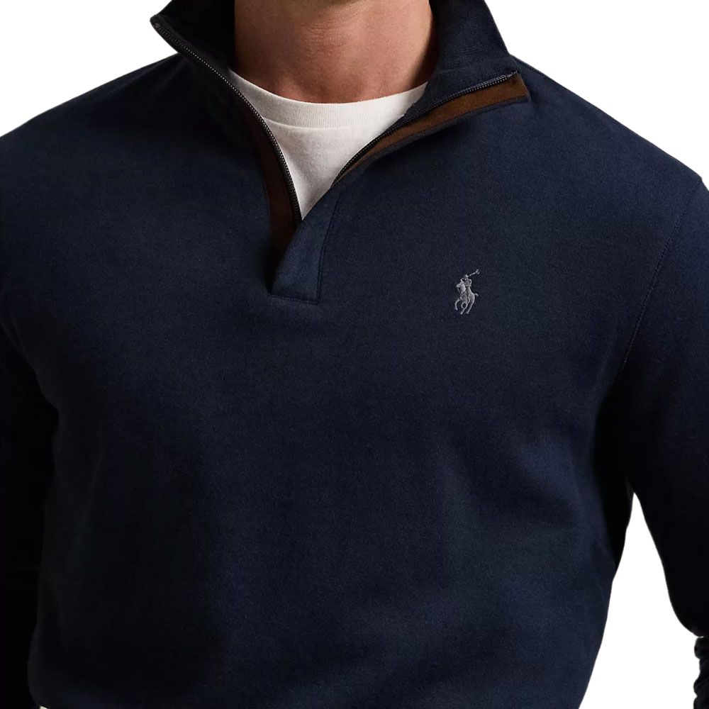 Polo Ralph Lauren Embroidered Pony Logo Knit Zip High Neck Sweatshirt Men Sweatshirt 710890534-033