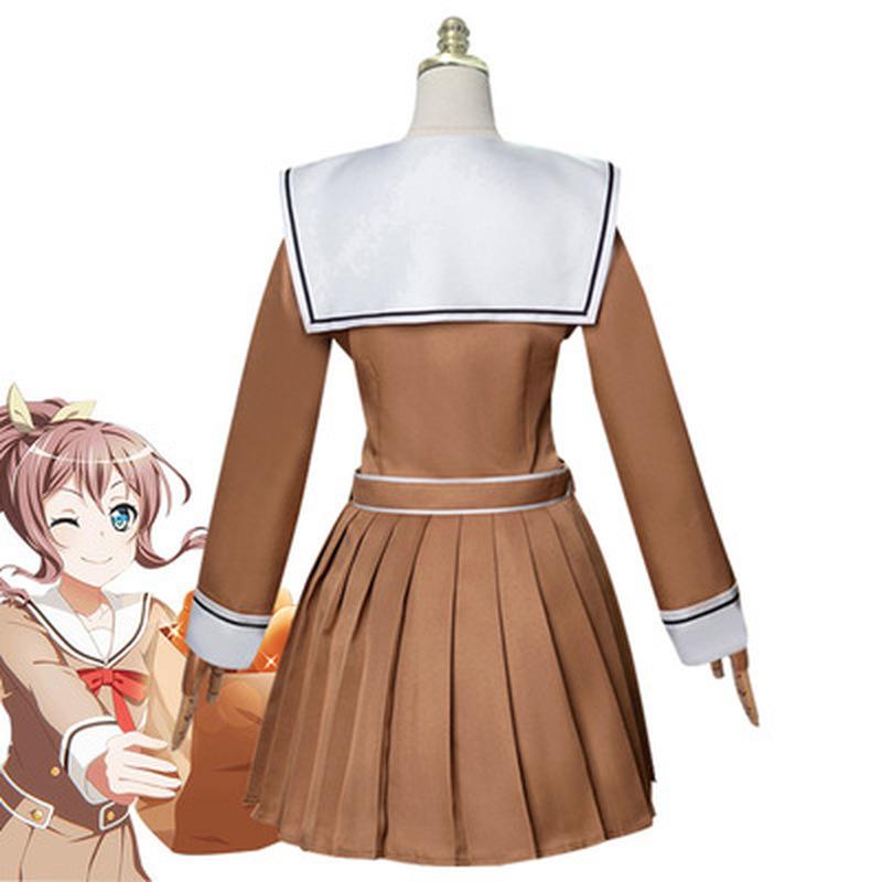BanG Sogno Toyama Kasumi Hanazono Tae Yamabuki Saya Uniforme scolastica Vestito da marinaio Vestito Anime Personalizza Costumi Cosplay