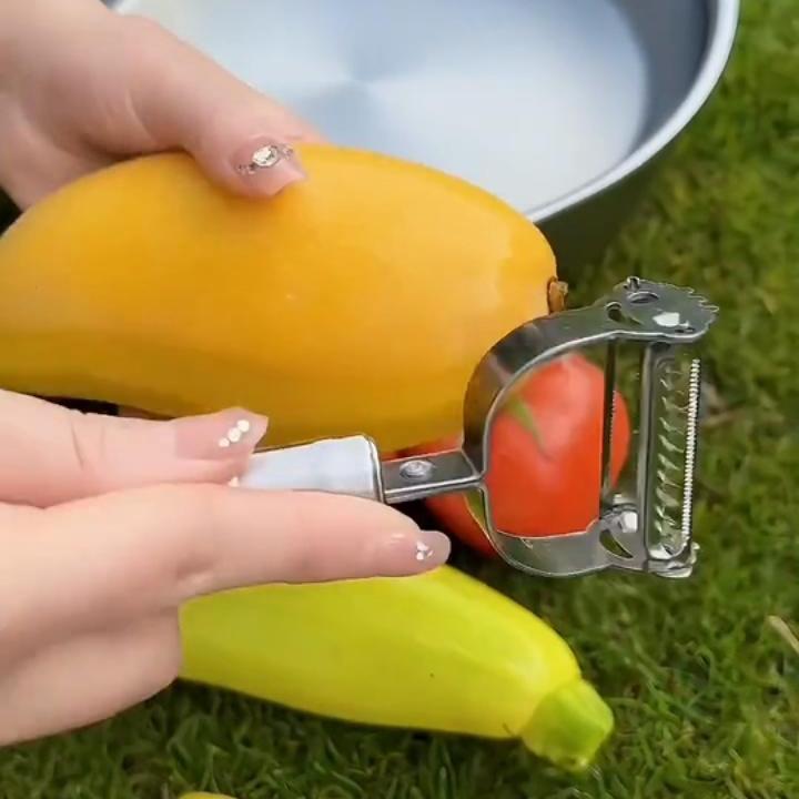 Stainless Steel Multi-Functional Potato Peeler, Potato Slicer Vegetable Shredder for Kitchen Accessories, Easy Clean