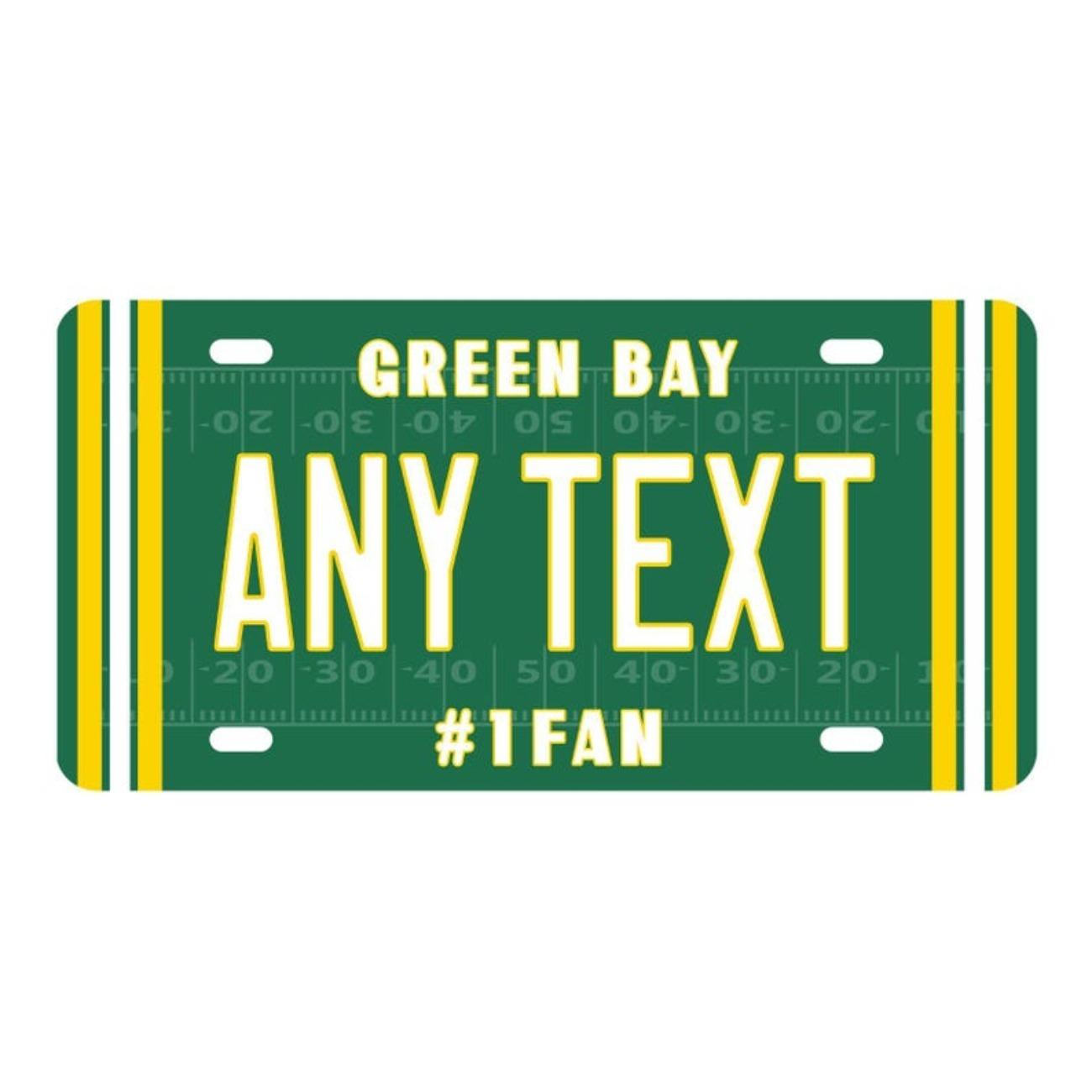 

Vintage Green Bay Packers Aluminum Sign Car Plate Wall Decor Personalized M білий