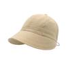 Kappe für Damen Baumwolle Sonnenschutz Breite Krempe Packbar Verstellbar Sommer Strandhut für Outdoor Hellkhaki