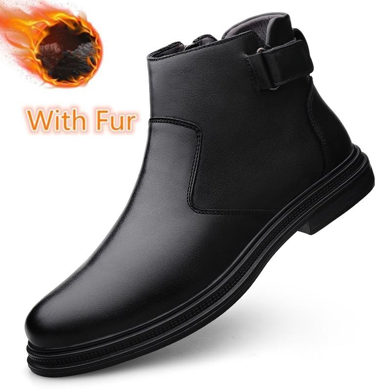 

Роскошные брендовые высокие мужские повседневные туфли, универсальные зимние мужские ботинки из натуральной кожи для мужчин, классические мотоциклетные ботинки с боковой молнией 46