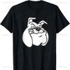 Bulldogge Hundegesicht Cool Lustig T-Shirt Shirts Lustig Draußen Hohe Qualität Baumwolle Kurzarm Regulär Grafik-T-Shirts Unisex Shirts