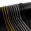 1.5mm 2mm 3mm 4mm 5mm 6mm Wide Stainless Steel O Chain For Men Women Rolo Necklace for Pendant Gold/Silver/Black Color
