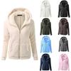 Moda damska Heaps Collar Bluzy z kapturem Sznurek do ściągania z kieszeniami Sportowe płaszcze Sweter